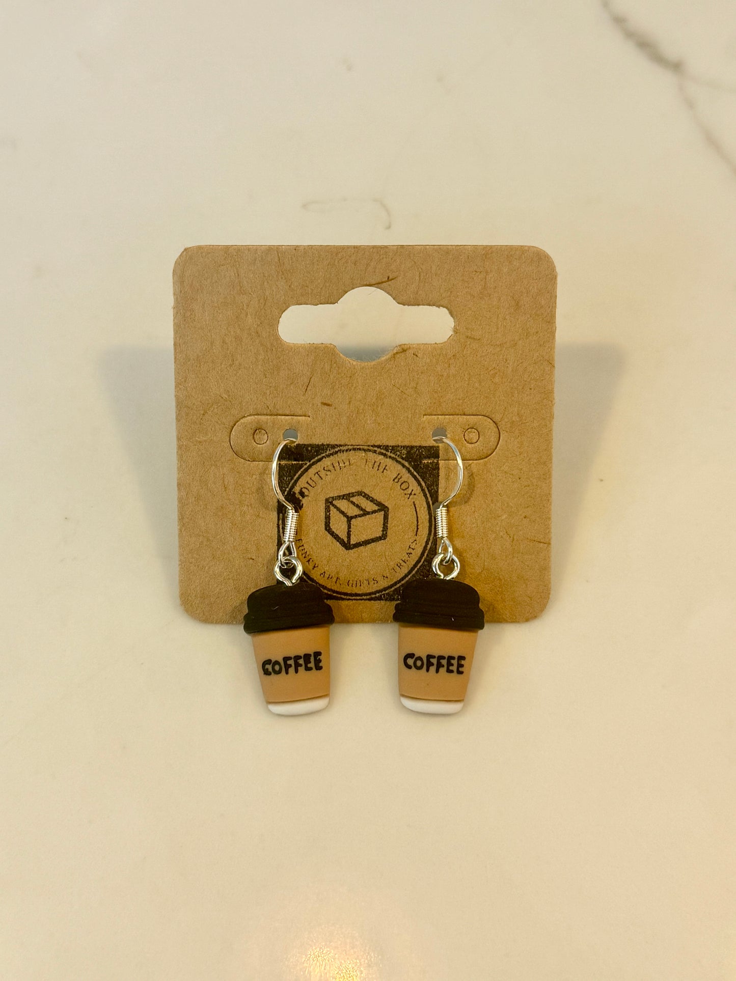 Coffee Sterling Silver Earrings