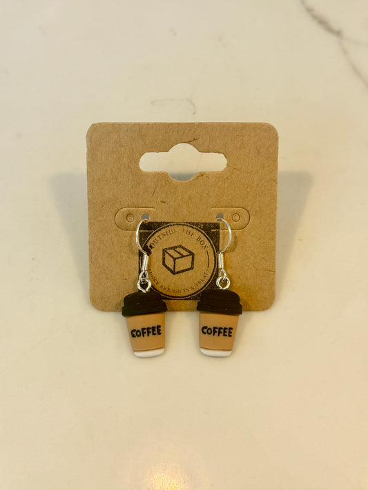 Coffee Sterling Silver Earrings