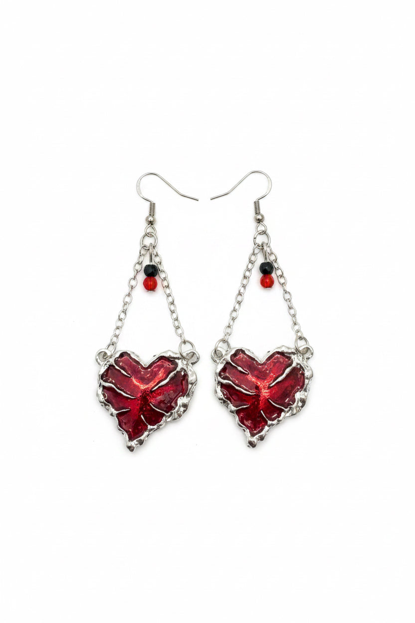 Gothic Heart Earrings
