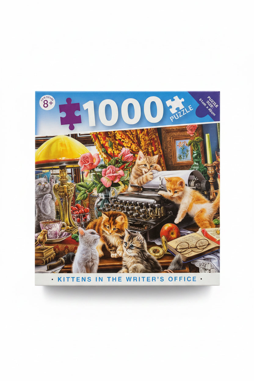 Kittens in the Writer’s Office 1000-Piece Jigsaw Puzzle