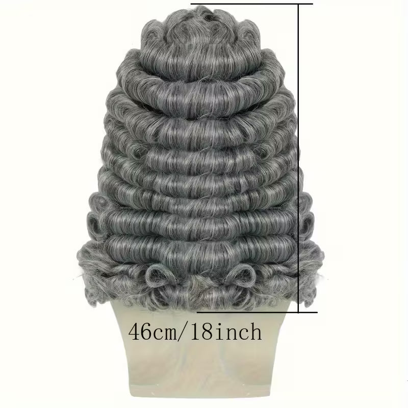 New Long Curly Gray Wig – Heat Resistant Synthetic