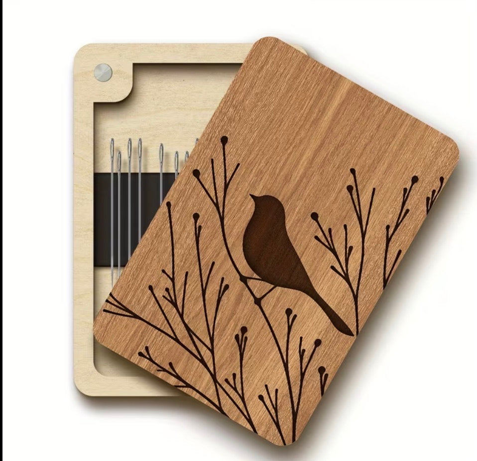Sewing Needle Storage Box (Bird Design)