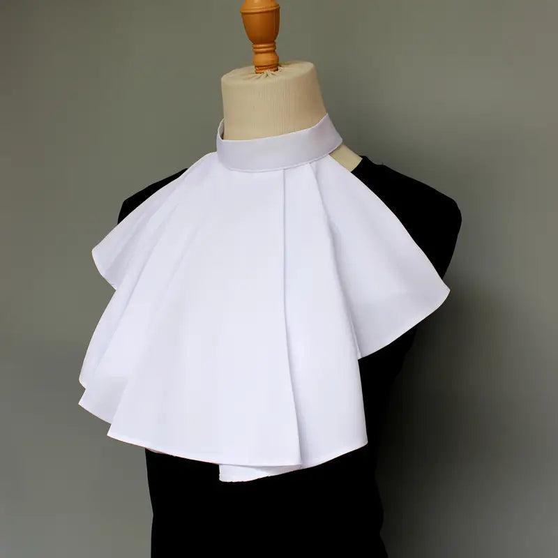 Vintage Ruffle Neck Faux Collar