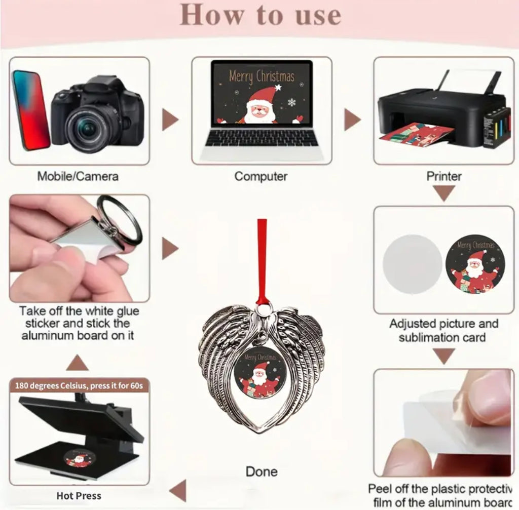 Ornement photo ailes d'ange