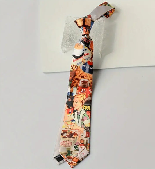 Vintage diner business neck tie