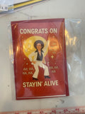 Stayin’ Alive funky birthday card