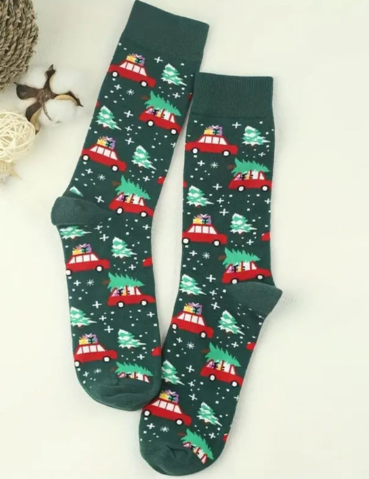 Christmas Road Trip socks