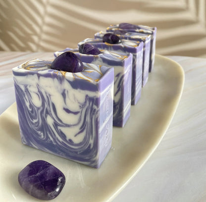 Handmade Amethyst Gemstone RELAXATION Soap