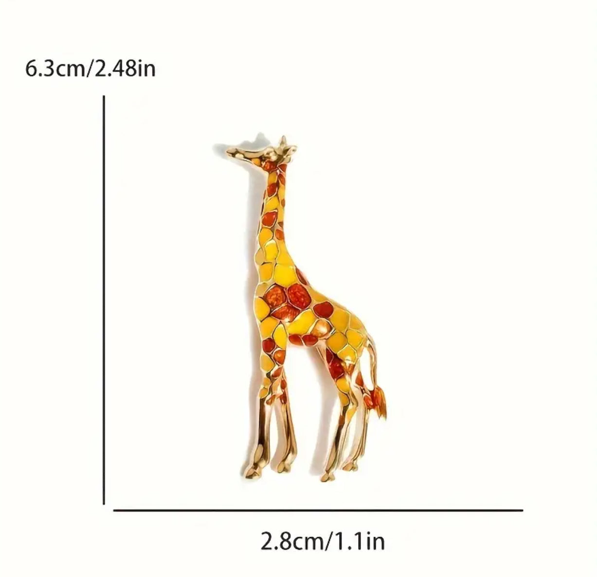 Broche girafe