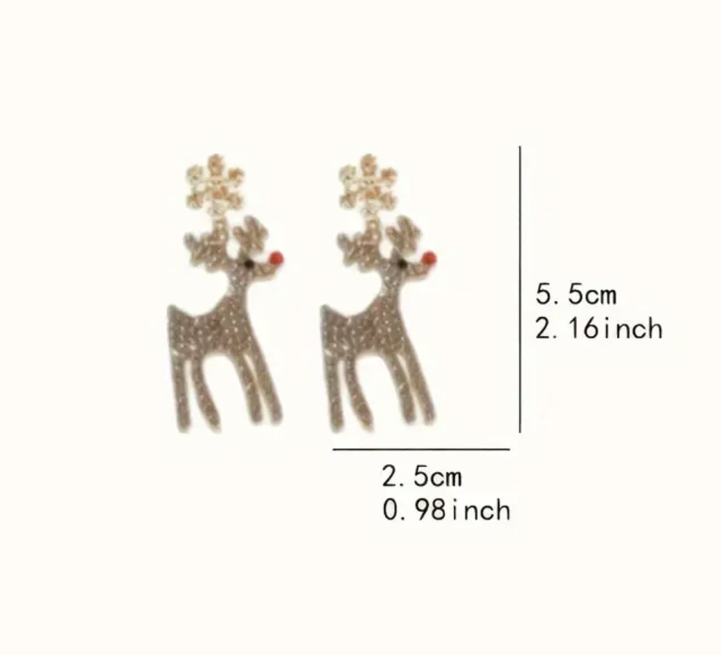 Reindeer Earrings