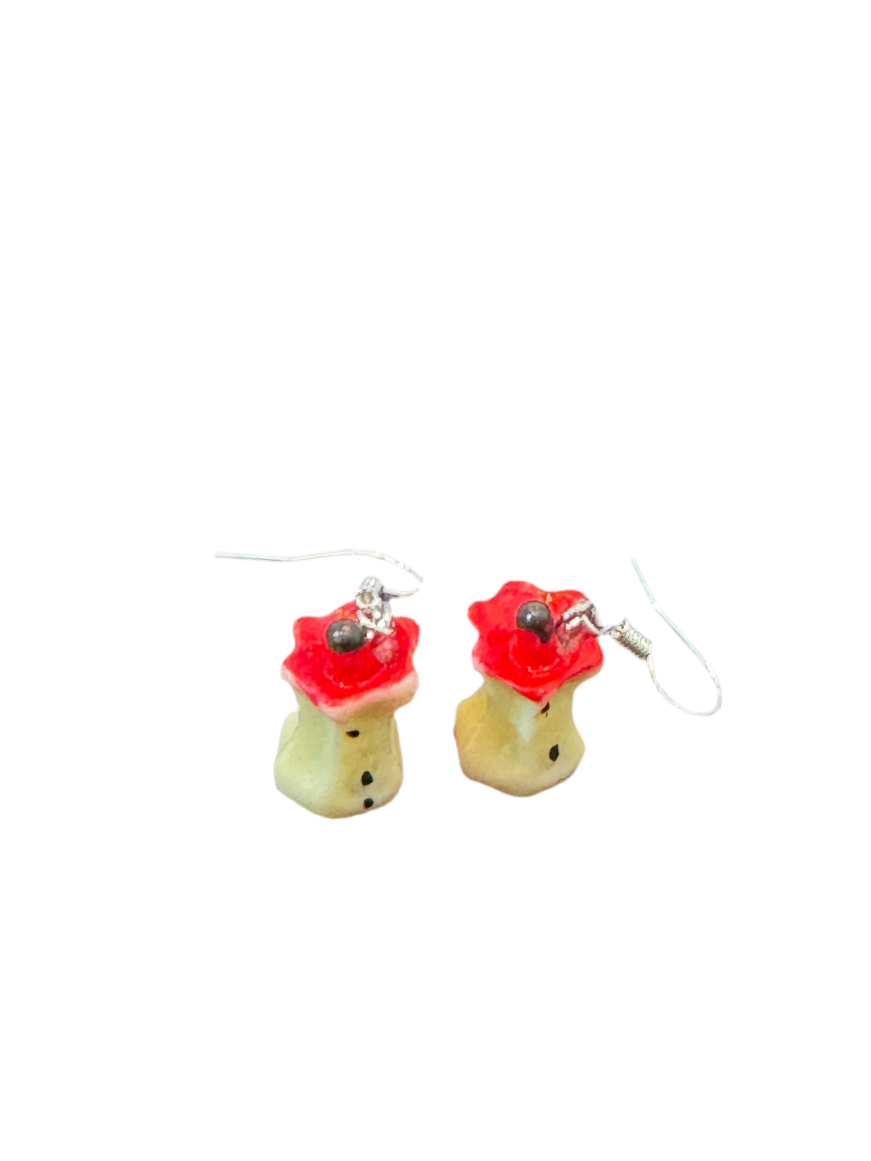 Eaten Apple sterling silver earrings