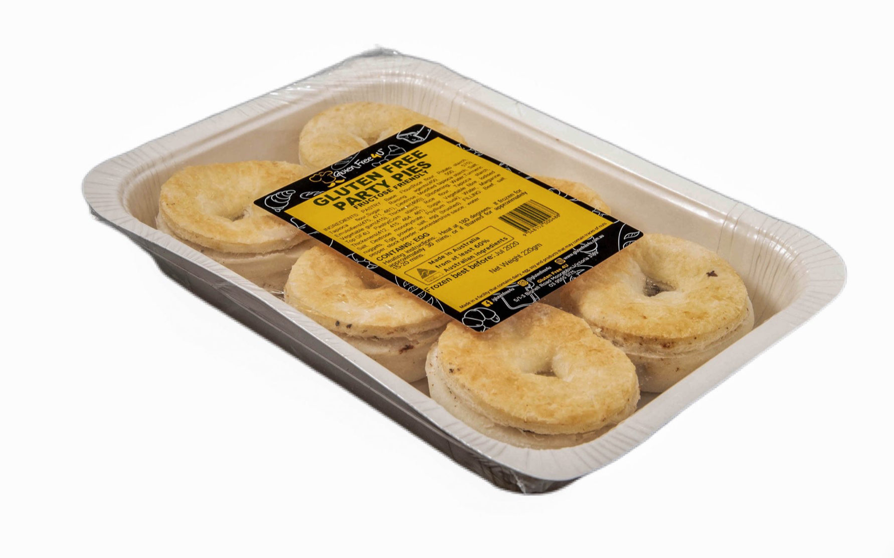 Lot de 6 tartes de fête (commandez 48 heures à l'avance)