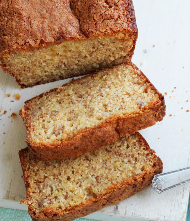 Banana Cake Loaf slice