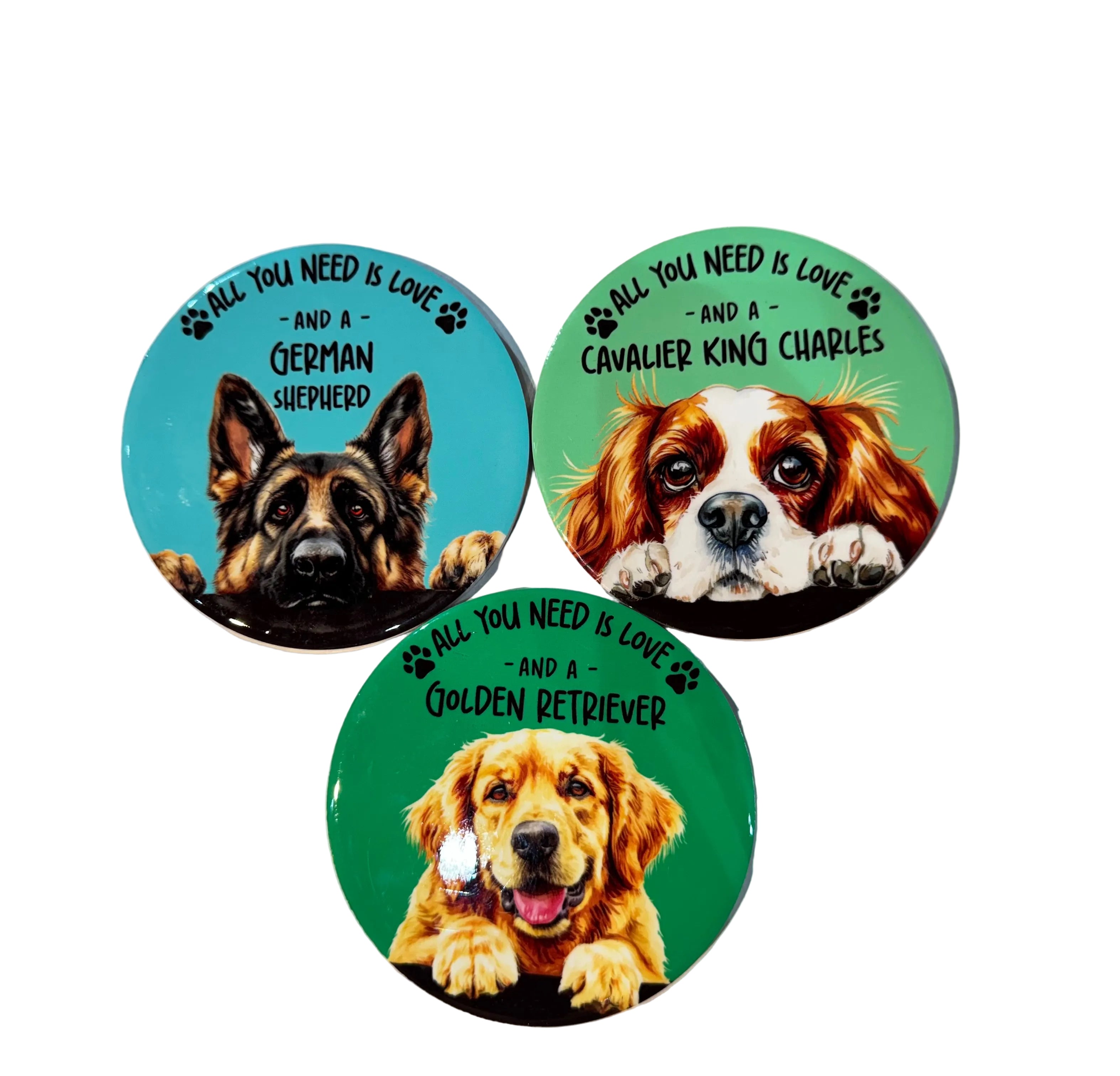 Ceramic Dog Coaster (3 types)