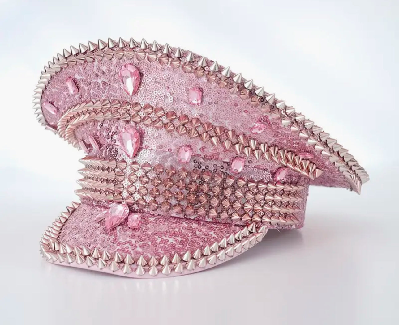 Pink sequin hat