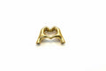 Handcrafted Brass Love Heart Hands