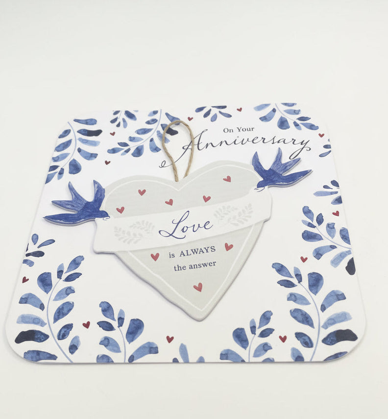 On your Anniversary, Love is always the answer - Card
