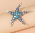 Starfish Brooch Collar Pin