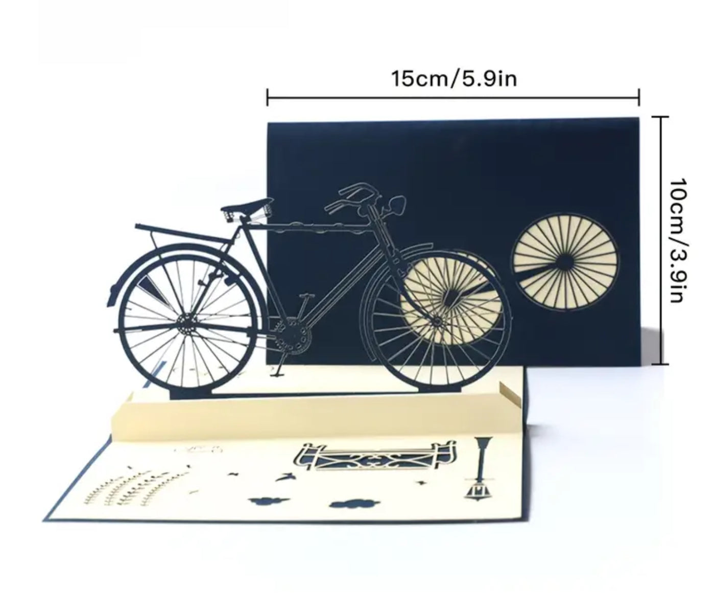 3D Pop-Up Greeting Card- Bicycle