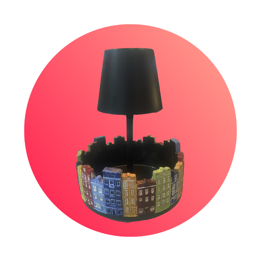 Handmade Amsterdam skyline Portable lamp