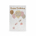 50th Birthday Card - Balloons