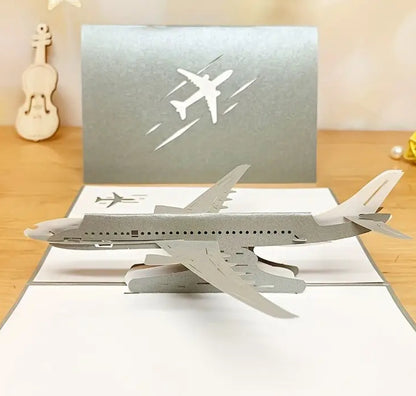 3D Greeting Card - Plane