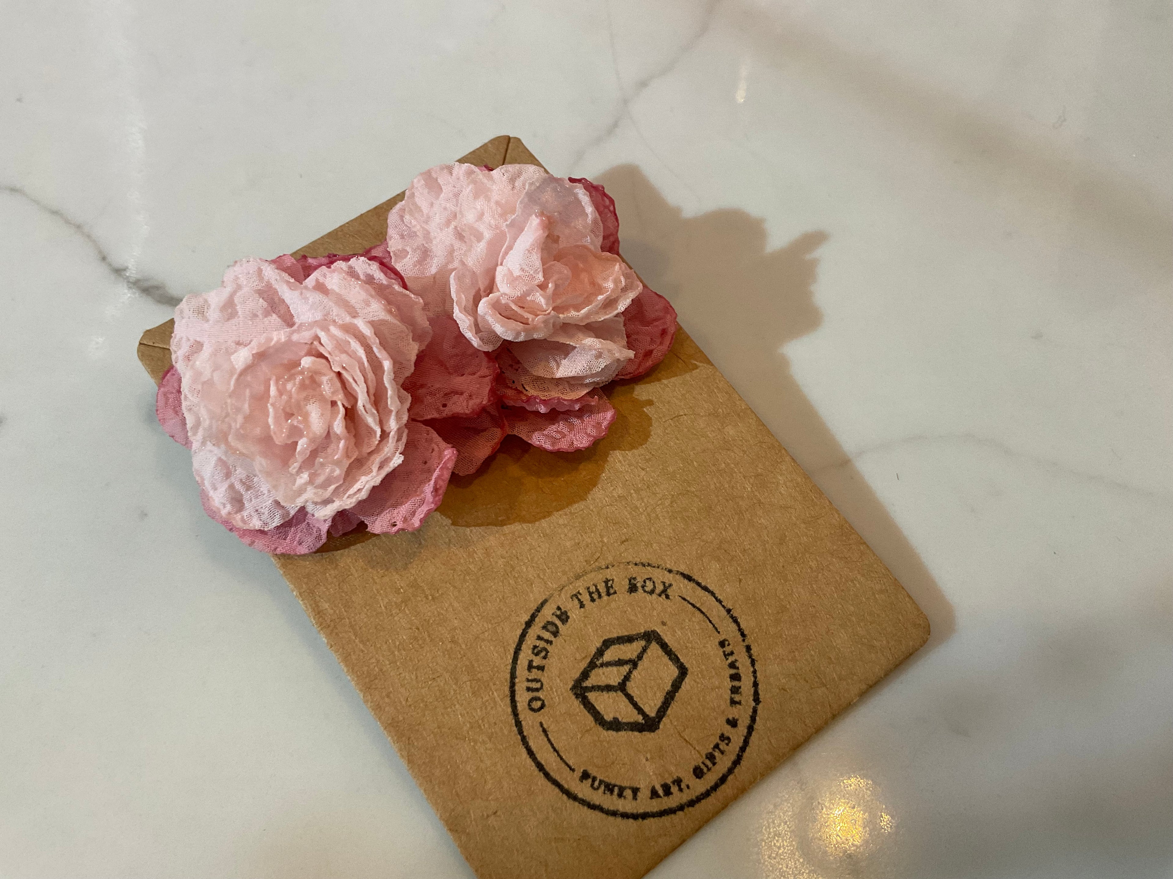 Boucles d'oreilles roses
