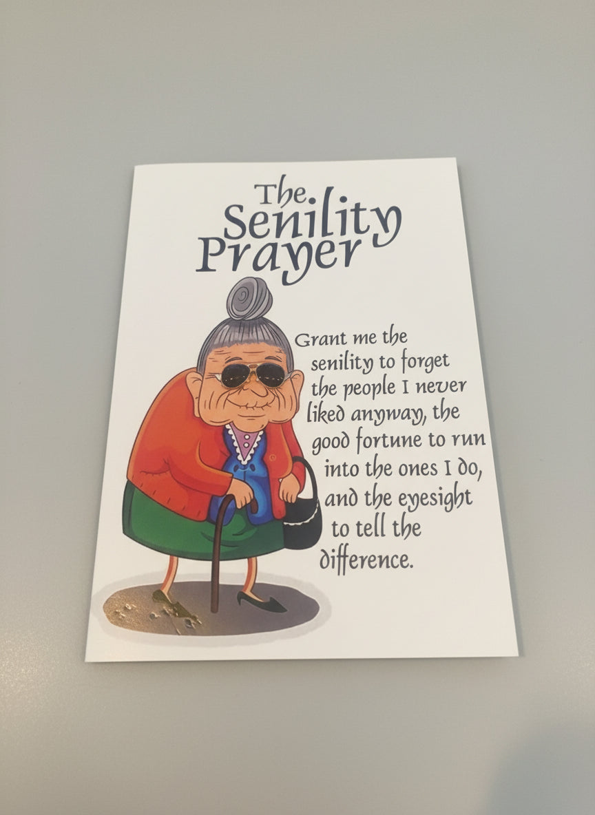Greeting Card - senility prayer