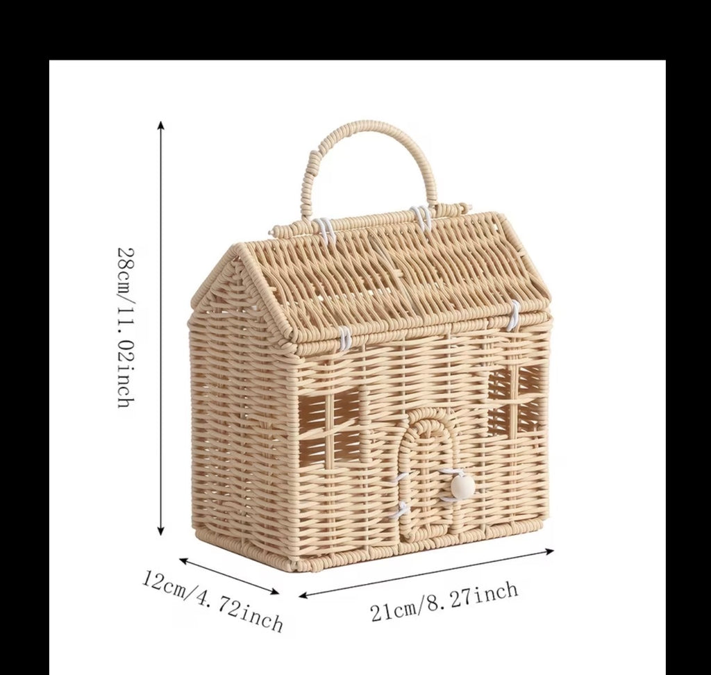 Rattan House Handbag