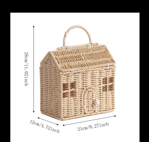 Rattan House Handbag