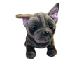 French Bulldog soft toy grey