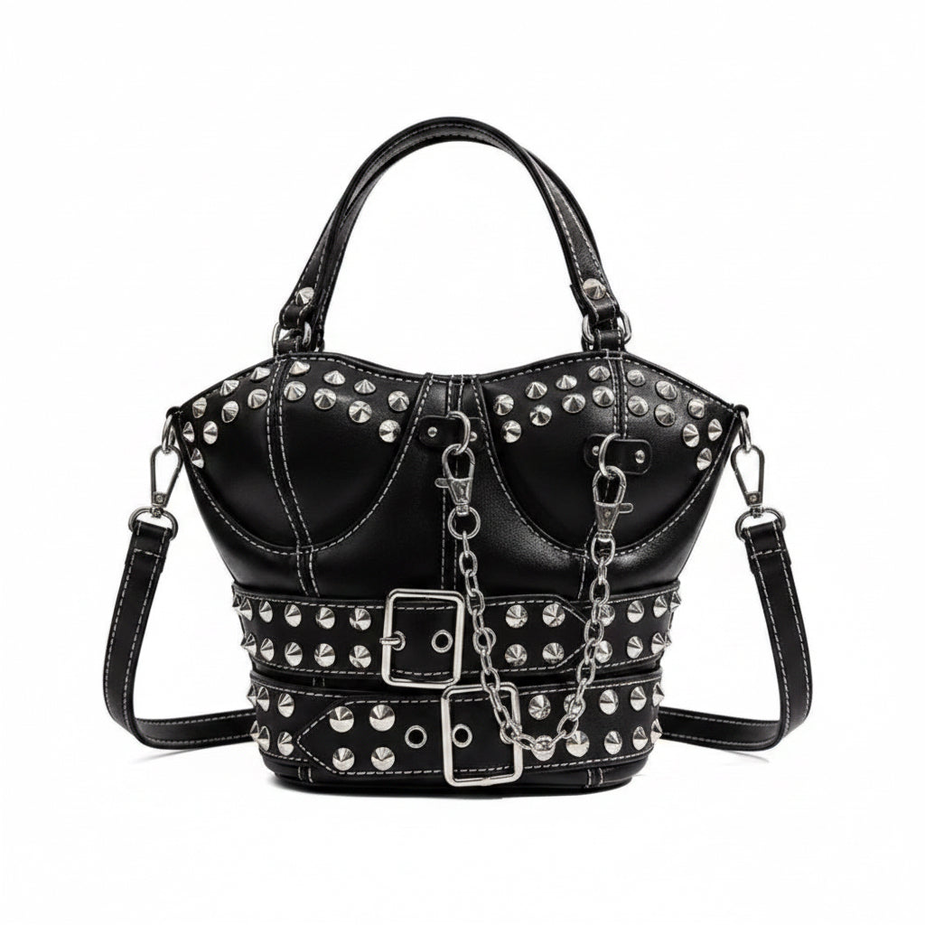 Studded Chain Handbag