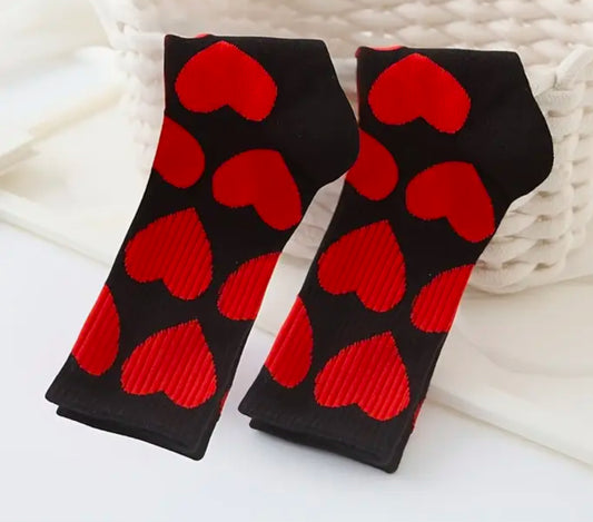 Red Heart black socks