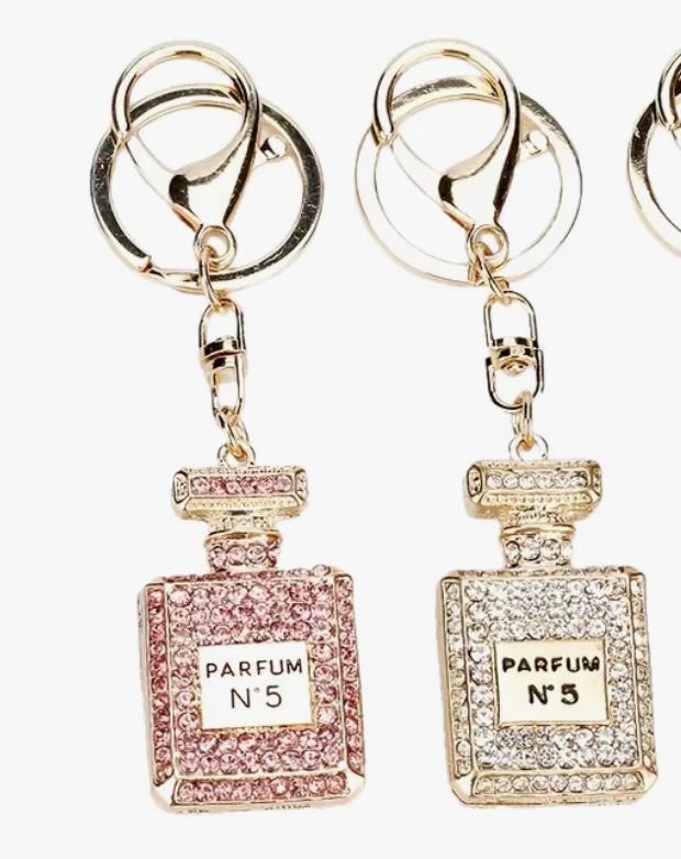 Parfum  no. 5 diamanté keyring