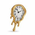 Melted clock brooch