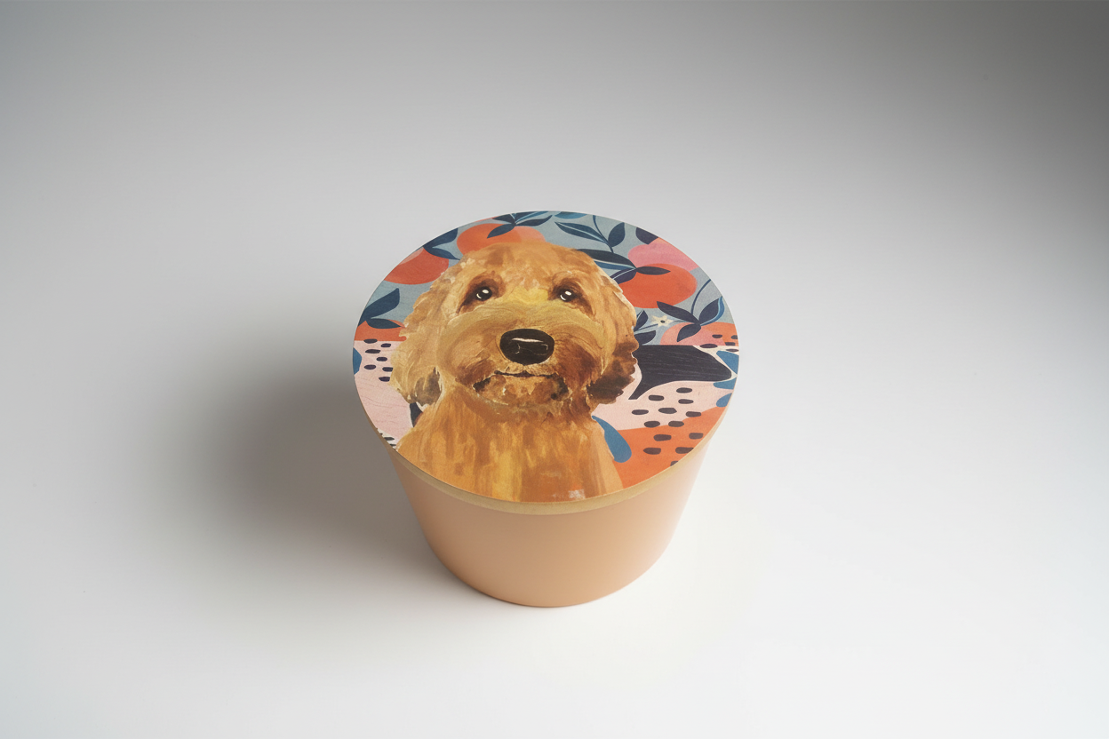 Sand + paws candle
