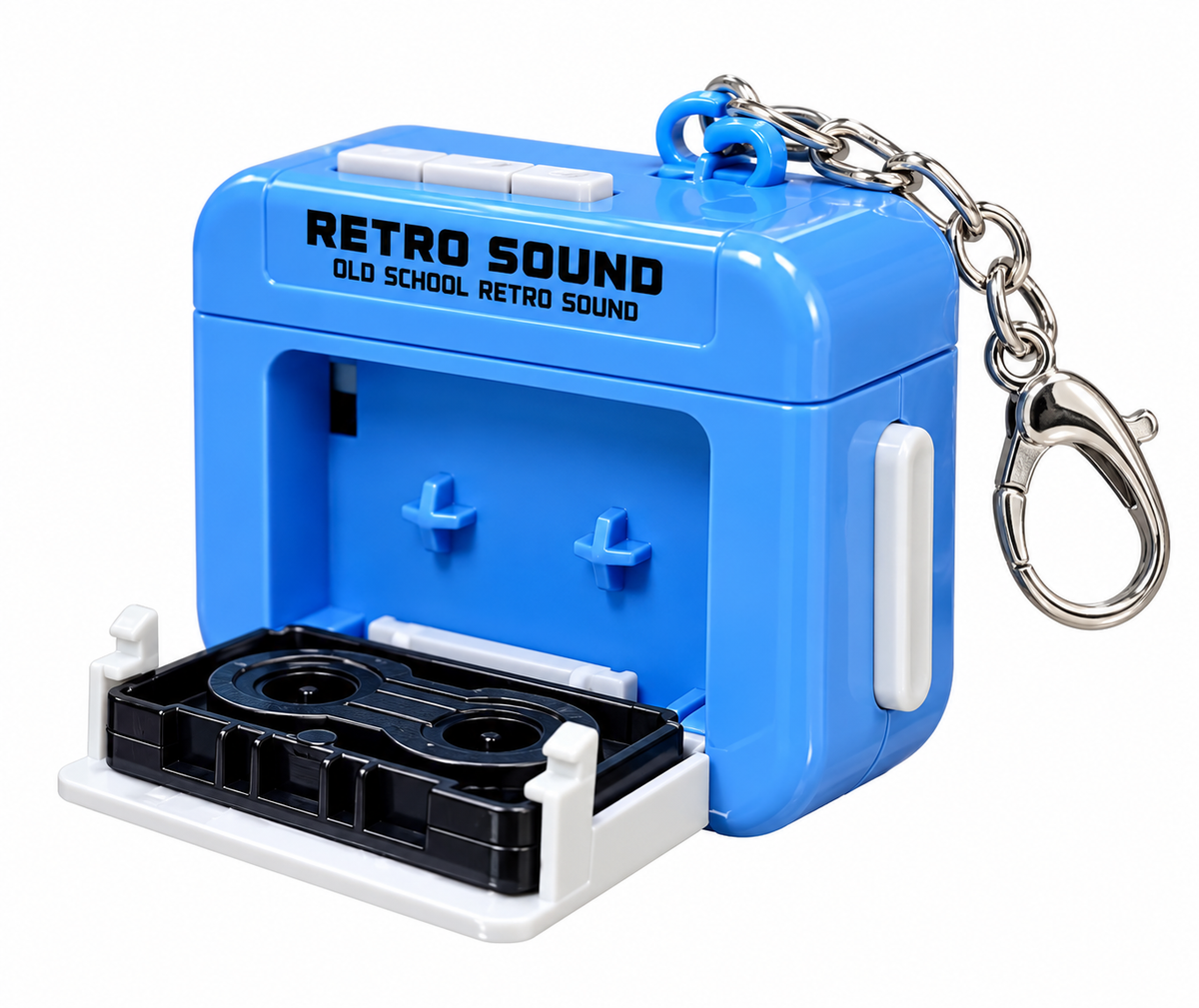 Retro Tape Recorder Keychain