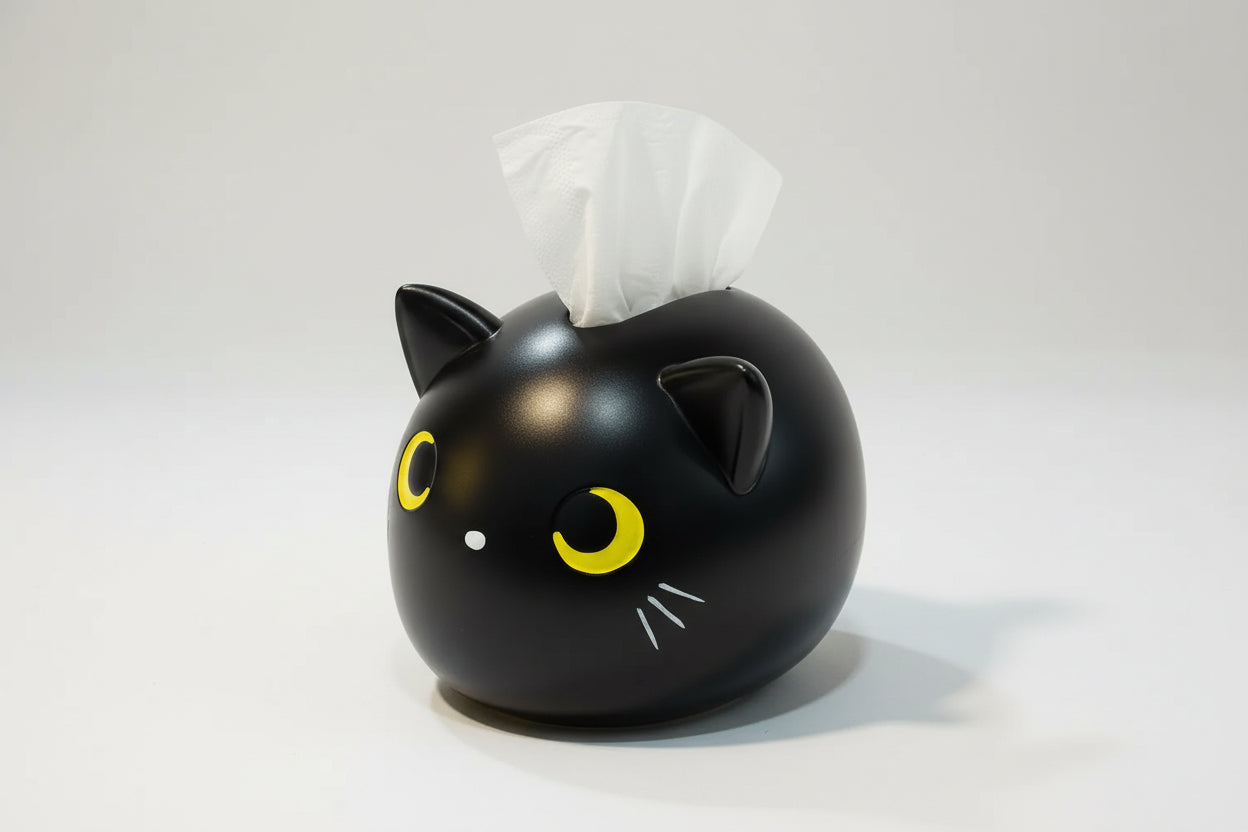 Black Cat Tissue Holder