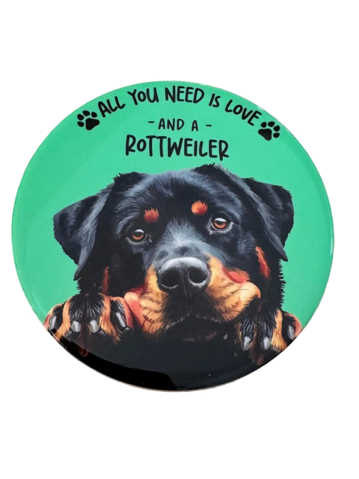 Ceramic Dog Coaster- Rottweiler