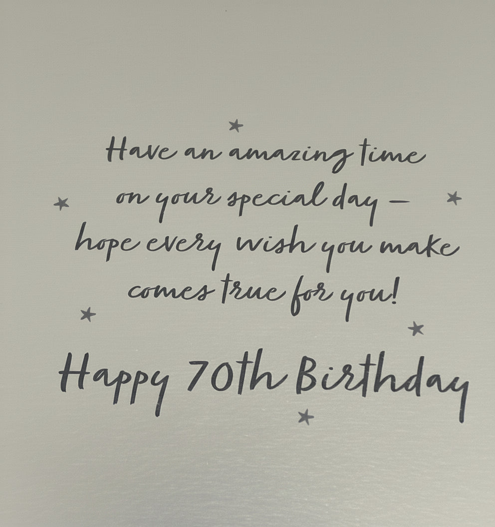 70 Birthday Day Card