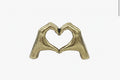 Miniature Brass Loving Hands