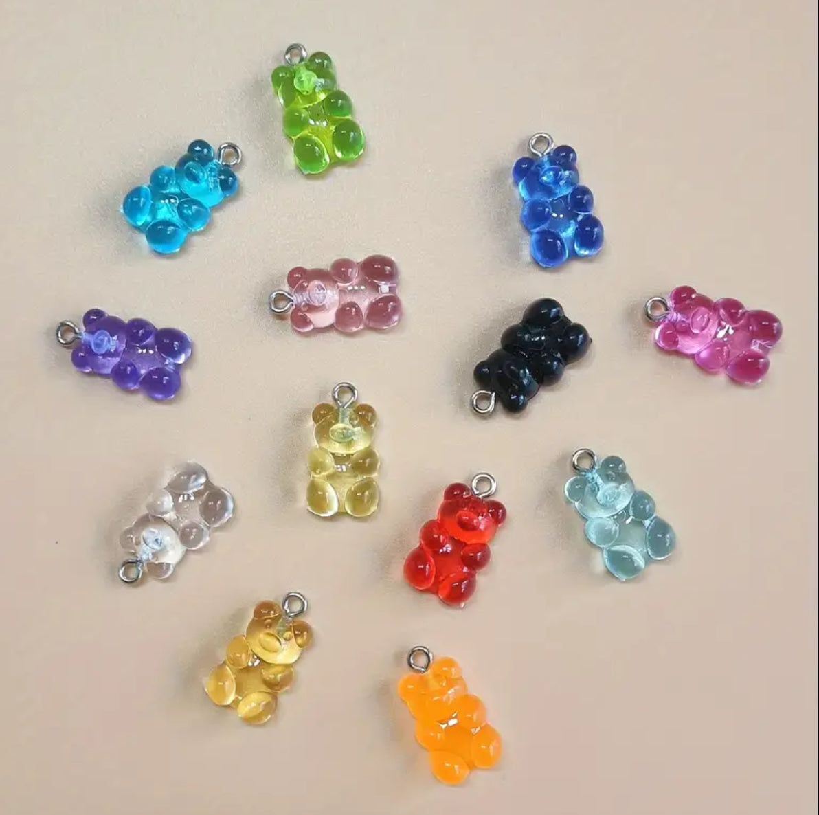 Gummi bear charm ( various colours)