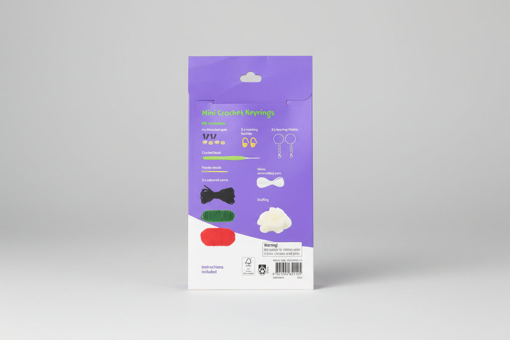 Crochet Keychain Starter Kit-Strawberry & Cherry