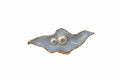 Faux pearl ripple brooch