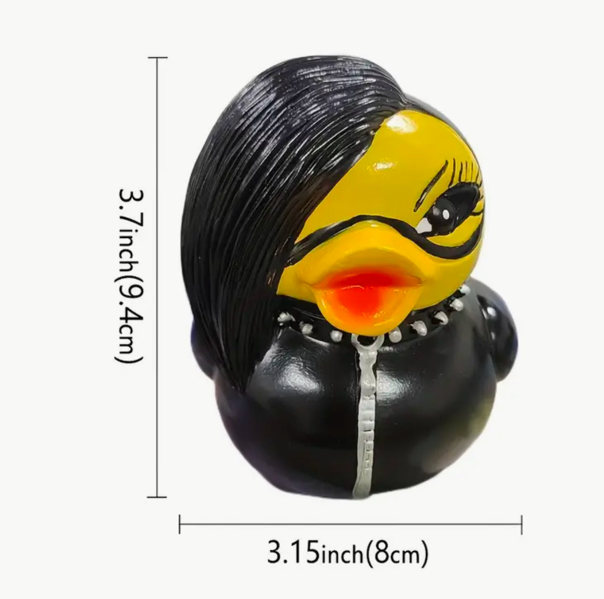 Canard en résine Lady Punk Rocker