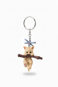 3D Hanging Cat Keychain