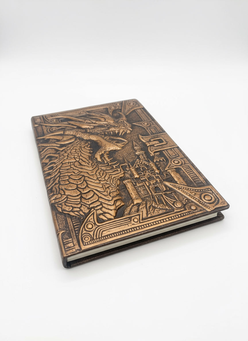 Embossed Dragon A5 ruled journal