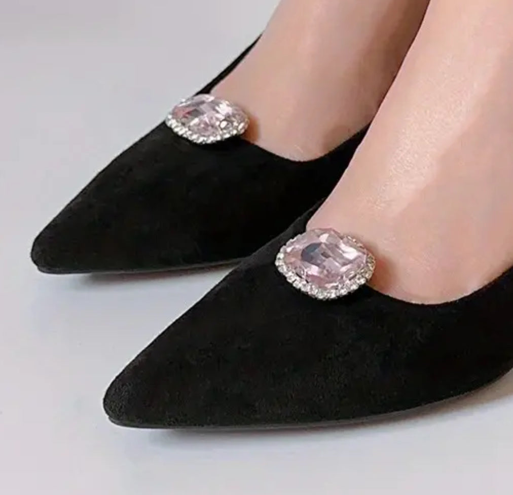 Gem shoe clips (medium rectangular)