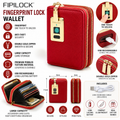 FIPILOCK Women's Mini Fingerprint Lock Wallet – Vintage Red