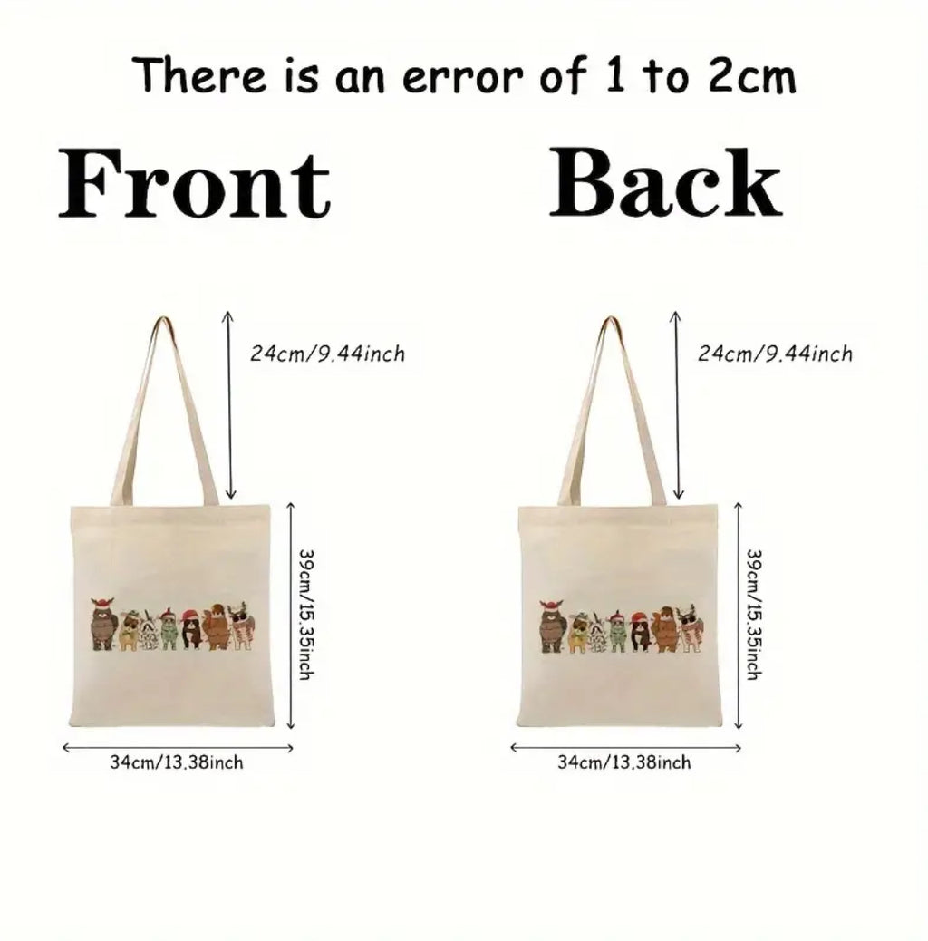 Sac fourre-tout en toile de Noël